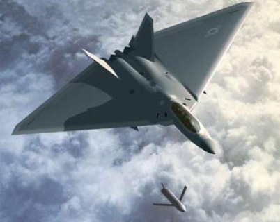 Năm 2001, tập đoàn Lockheed Martin bắt đầu nghiên cứu tính khả thi của loại máy bay ném bom tầm trung dựa trên tiêm kích tàng hình F-22. Dự án được phát triển dựa trên kinh nghiệm từ chiến dịch Tự do bền vững ở Afghanistan, nơi chứng minh vai trò và hiệu quả của máy bay tấn công mặt đất trong môi trường ít có mối đe dọa phòng không.