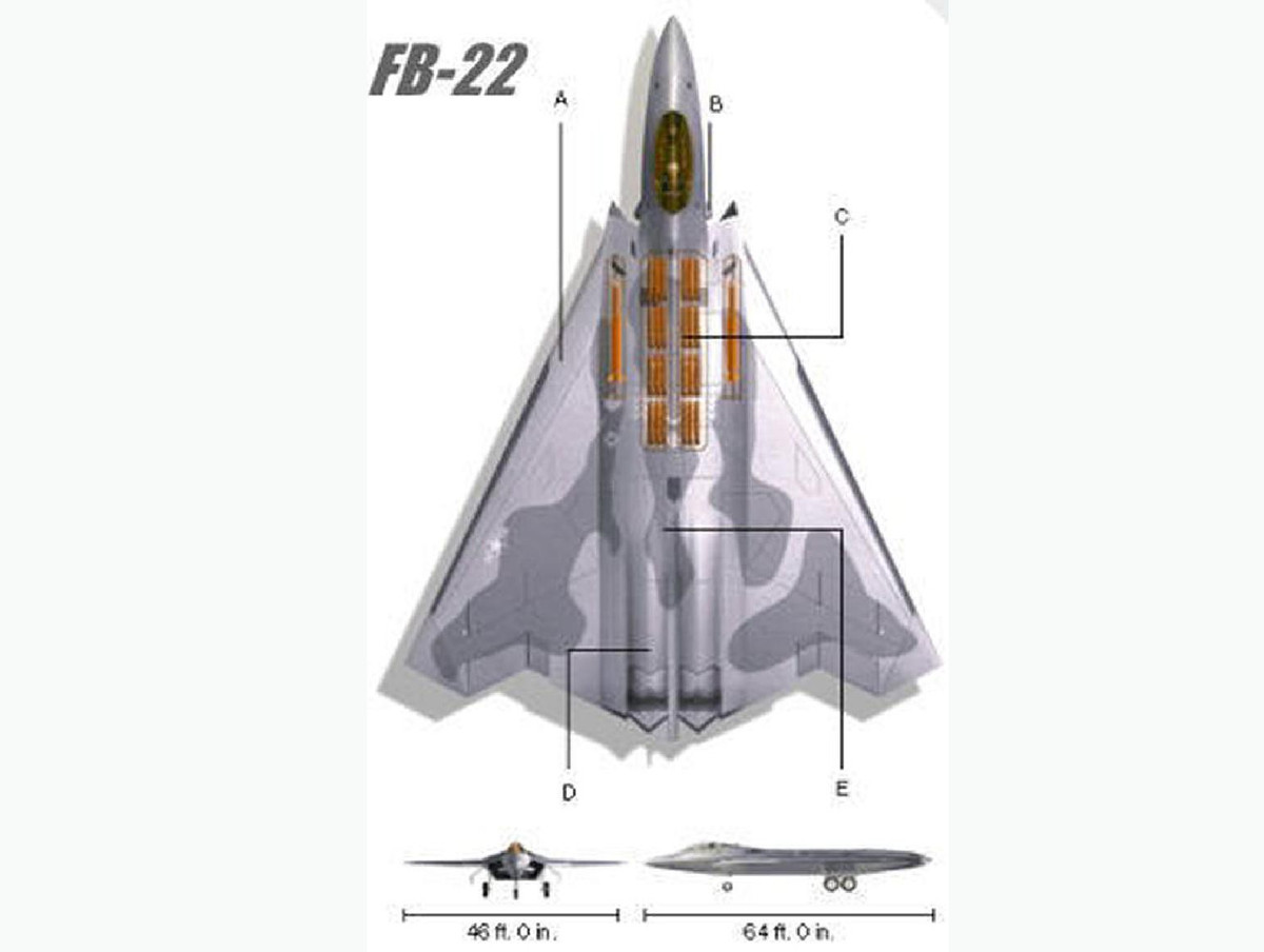 Dù khả năng chiếm ưu thế trên không giảm nhiều so với F-22, FB-22 vẫn giữ được khả năng không đối không tương đối mạnh.