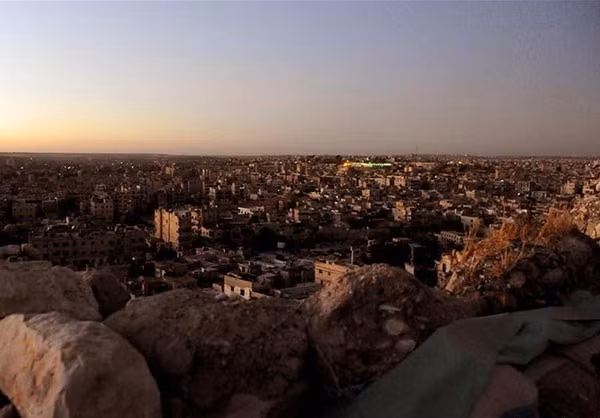 Quang cảnh thành phố Aleppo nhìn từ trên cao. Ảnh: FNA.