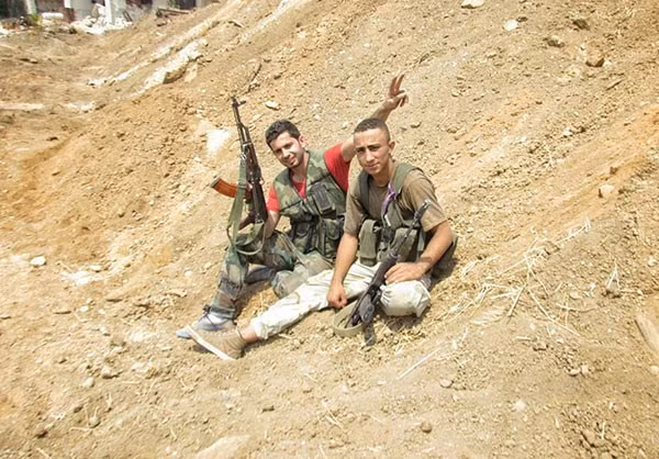 Sau các cuộc giao tranh ác liệt với nhóm khủng bố, lực lượng chính phủ Syria đã giành lại quyền kiểm soát ngã tư Ein Terma. Ảnh: FNA.