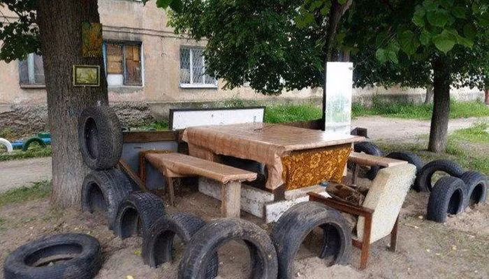 Một trong những hình ảnh hài hước chỉ có ở nước Nga được ghi lại. Ảnh: ER.