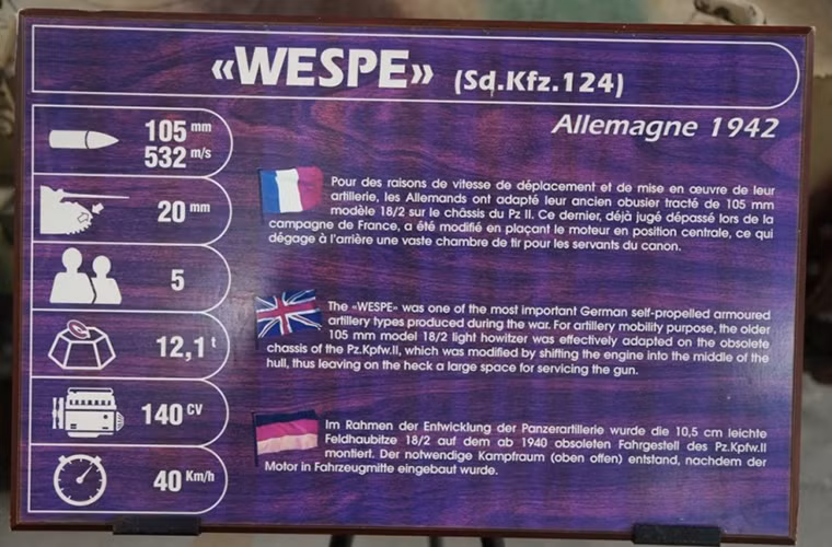 Dù được phát triển trong đầu những năm 1940 nhưng mãi đến 1942, SdKfz 124 mới thực sự tham chiến trong các đơn vị panzer Đức và dĩ nhiên nó được điều động ngay lập tức đến Mặt trận phía Đông trong khi phía Tây châu Âu đã hoàn toàn rơi vào tay của Hitler. Nguồn ảnh: arms-expo.