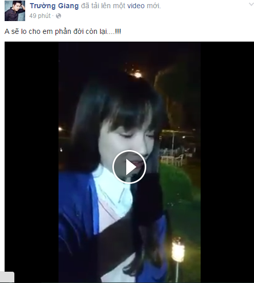 Trường Giang nói rằng sẽ lo cho Nhã Phương phần đời còn lại.