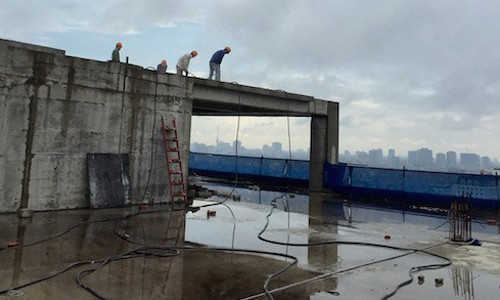 Bat dau “cat ngon” toa nha 8B Le Truc