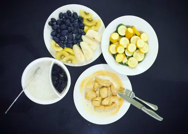 Một bữa sáng khác của hoa hậu với nhiều thực phẩm giàu dinh dưỡng nhưng ít béo. Ảnh: Facebook Phạm Hương.