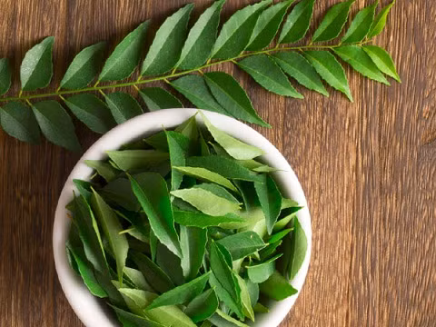 Lá cà ri cũng có tác dụng tốt trong việc cải thiện thị lực, ngăn chặn đục thủy tinh thể mắt vì nó chứa nhiều vitamin A.