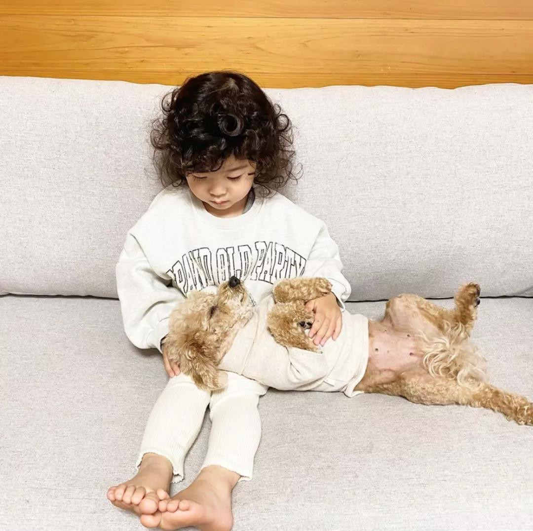 Chú chó Teddy hẳn phải tin tưởng lắm vào người bạn của mình, nên mới sẵn sàng nằm tựa đầu, ngửa bụng như vậy.