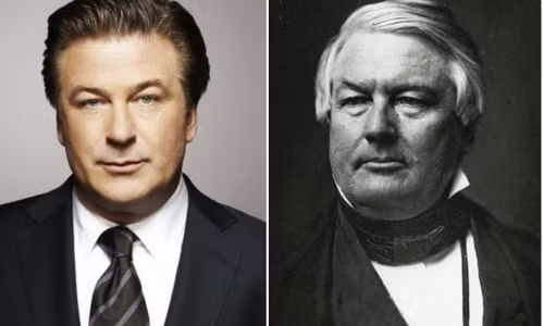 Trong văn hóa Đức, kẻ song trùng được coi là điềm xấu bởi nó bị coi là điềm báo của cái chết và bệnh tật. Chính vì vậy, một người nhìn thấy một người khác có ngoại hình giống mình là điều cấm kỵ. Ảnh: Diễn viên người Mỹ Alec Baldwin (bên trái) được cho là "bản sao hoàn hảo" của Tổng thống thứ 13 của Mỹ Millard Fillmore.