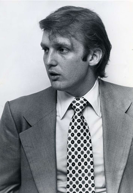 Hình ảnh thời trai trẻ của ông Trump năm 1976.