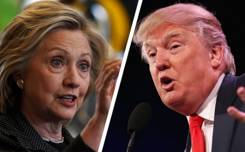 Tổng thống Trump dùng cử chỉ tay khá linh hoạt. Giống như bà Clinton, ông Trump cũng sử dụng cử chỉ chính xác để bày tỏ quan điểm. Ảnh: Vov.vn.