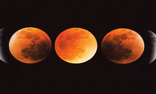 Mặt Trăng sẽ chuyển sang màu đỏ khi xảy ra nguyệt thực toàn phần. Nguồn:Shutterstock