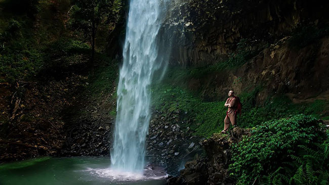 Thác Liêng Nung. (Ảnh: Vỹ Dạ)