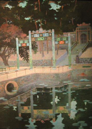 Hồ Ngưng Thúy và Bửu Thành ở lăng Thiệu Trị.