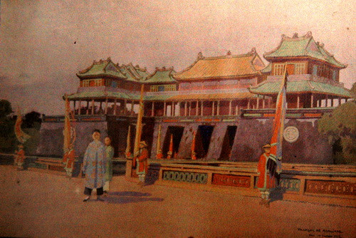 Cổng Ngọ Môn của Hoàng thành Huế.