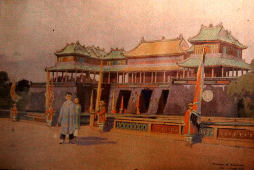 Cổng Ngọ Môn của Hoàng thành Huế.