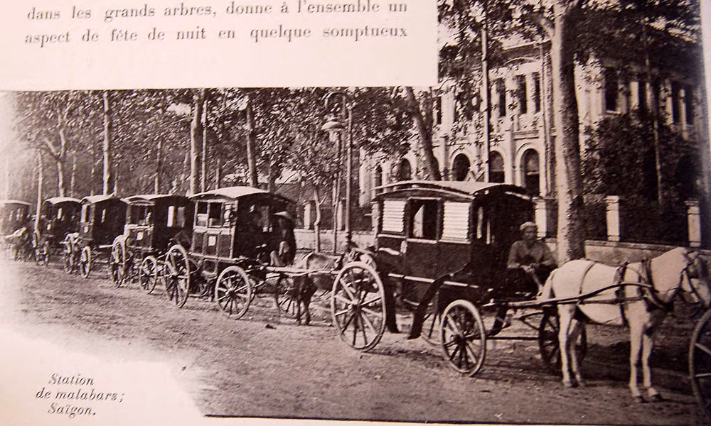 Trạm xe ngựa ở Sài Gòn.