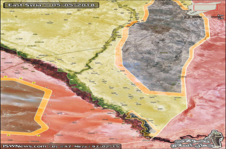 Theo AMN, một khi lực lượng SDF tiến quân theo hướng tây từ Jabal Baghouz, họ sẽ có thể đánh bật các tay súng IS còn lại ra khỏi khu vực từ Baghouz tới sông Baghou. Ảnh: AMN.