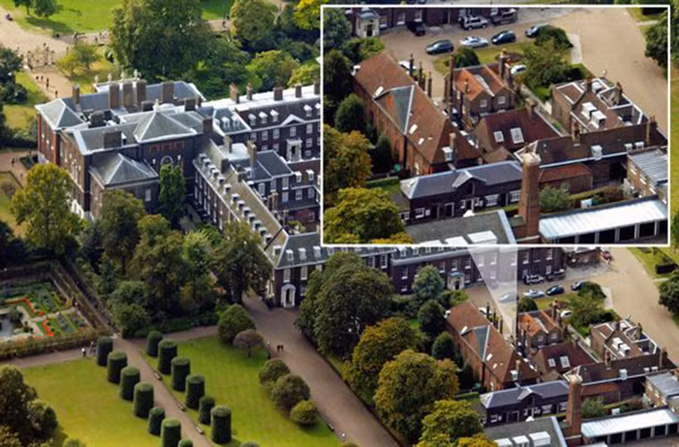 Theo tiết lộ của Realtor, Nottingham Cottage có trần nhà khá thấp với khoảng sân nhỏ. Ảnh: PA.