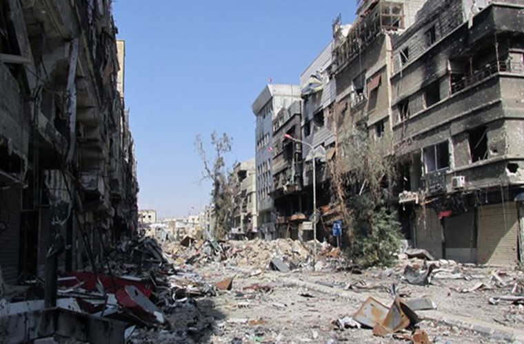 Một quan chức cấp cao của Lực lượng giải phóng Palestine cho biết thêm, nhóm phiến quân đã phá hủy 60% Trại Yamouk trong thời gian chúng chiếm đóng nơi này. Ảnh: FNA.