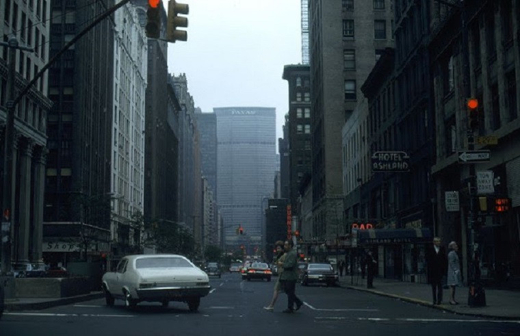 Đại lộ Park ở New York đầu những năm 1970.