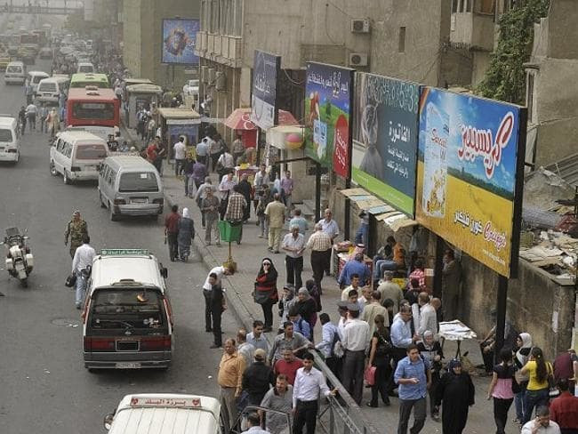 Trung tâm thủ đô Damacus nhộn nhịp trong bức ảnh chụp hồi năm 2010, một năm trước khi nội chiến Syria nổ ra. Ảnh: AP.