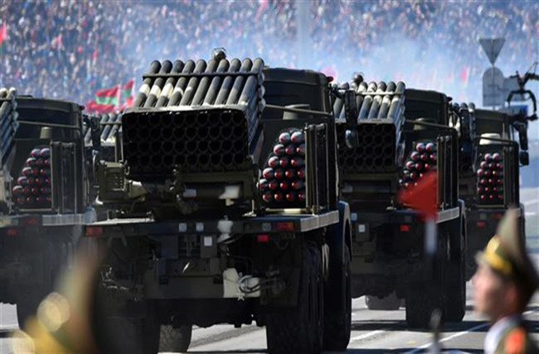 Được biết, Polonez được Belarus sản xuất dựa trên mẫu MLRS A-200 do Trung Quốc chế tạo. Ảnh: Iran Daily.