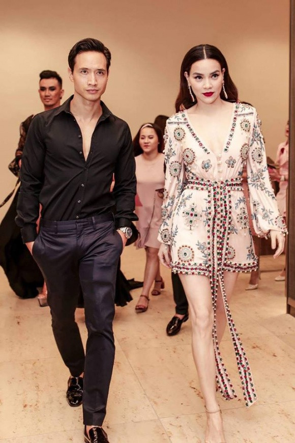 Hồ Ngọc Hà và Kim Lý tình tứ tại sự kiện.
