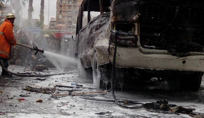 Hãng thông tấn SANA khẳng định, Phòng không Syria đã bắn hạ hai quả tên lửa Israel. Hiện, Israel chưa đưa ra bình luận về cuộc tấn công mới nhất này. Ảnh: AMN.