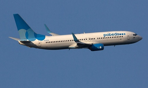 Một máy bay Boeing 737 của hãng hàng không Pobeda. Ảnh minh họa: RT