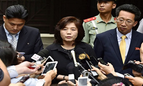 Thứ trưởng Bộ Ngoại giao Triều Tiên Choe Son Hui . Ảnh: Reuters.