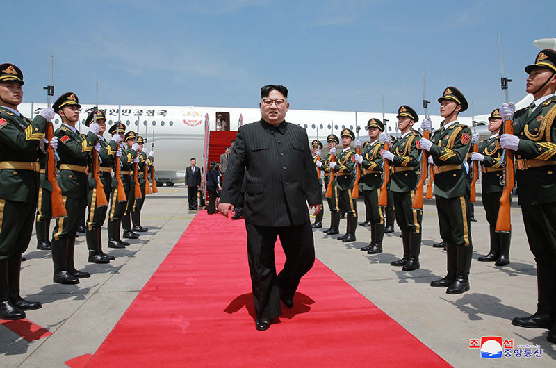 Đây là chuyến thăm Trung Quốc lần thứ 2 trong năm 2018 của ông Kim Jong-un. (Ảnh: KCNA)