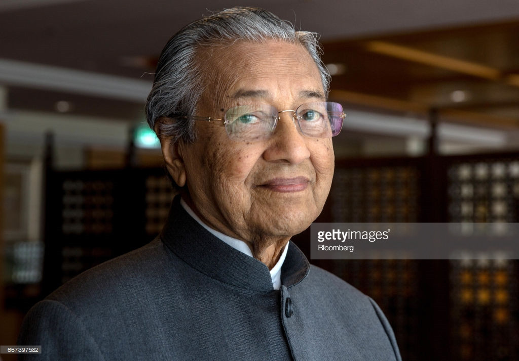 Trước đó, ngày 7/1, Liên minh Hy vọng (PH) đã chỉ định ông Mahathir làm ứng cử viên tranh cử thủ tướng trong cuộc bầu cử diễn ra vào tháng 5/2018. Ảnh: Getty.