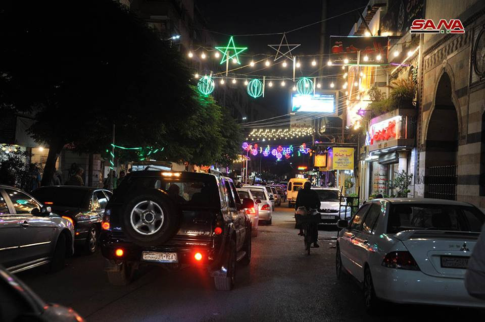 Cảnh tượng thanh bình ở thủ đô Damascus sau nhiều năm bị chiến tranh tàn phá. Ảnh: SANA.