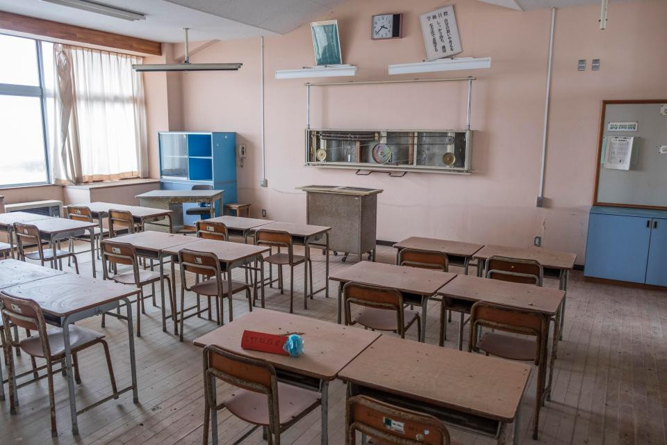 Phòng học này bị bỏ hoang trong suốt 7 năm qua.