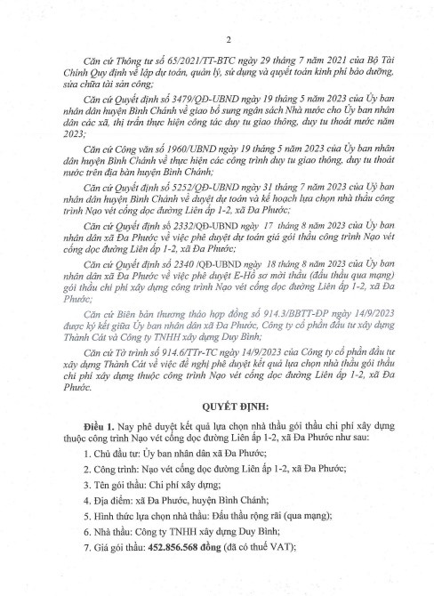 TP HCM: Cty Duy Bình 1 ngày trúng 3 gói thầu tại UBND xã Đa Phước - Hình 2 TP HCM: Cty Duy Binh 1 ngay trung 3 goi thau tai UBND xa Da Phuoc-Hinh-2