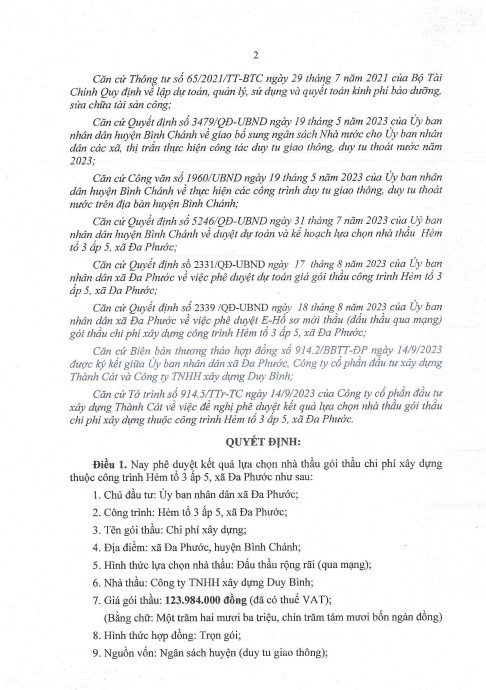 TP HCM: Cty Duy Bình 1 ngày trúng 3 gói thầu tại UBND xã Đa Phước - Hình 5 TP HCM: Cty Duy Binh 1 ngay trung 3 goi thau tai UBND xa Da Phuoc-Hinh-5
