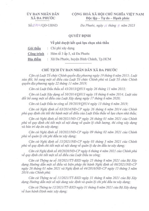 TP HCM: Cty Duy Bình 1 ngày trúng 3 gói thầu tại UBND xã Đa Phước - Hình 4 TP HCM: Cty Duy Binh 1 ngay trung 3 goi thau tai UBND xa Da Phuoc-Hinh-4