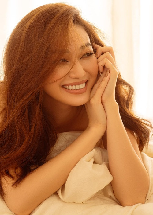 Năm 2018, trong cuộc phỏng vấn với Dân Việt, Khánh My cho biết, bạn trai của cô toàn những người bình thường, chẳng có ai đại gia. Ảnh: FB Khánh My