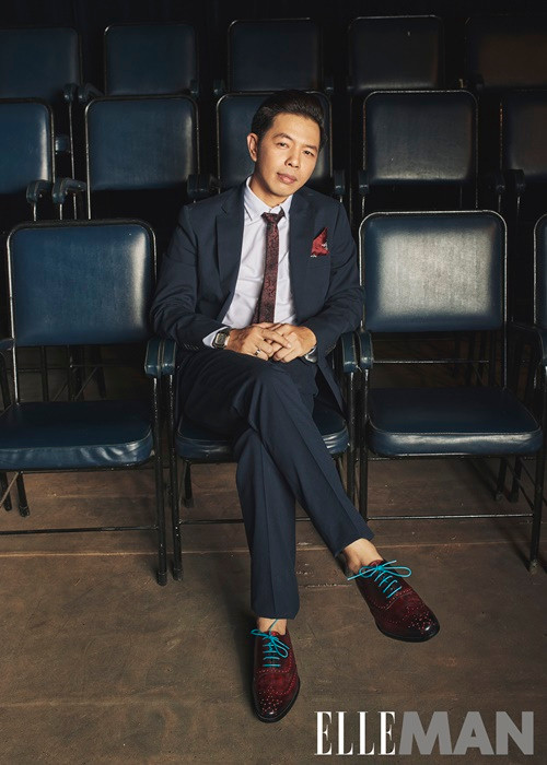 Thái Hòa giữ mối quan hệ bạn bè với Cát Phượng. Nam diễn viên từng gửi lời cảm ơn vợ cũ vì chăm sóc tốt cho con trai chung. Ảnh: Elleman