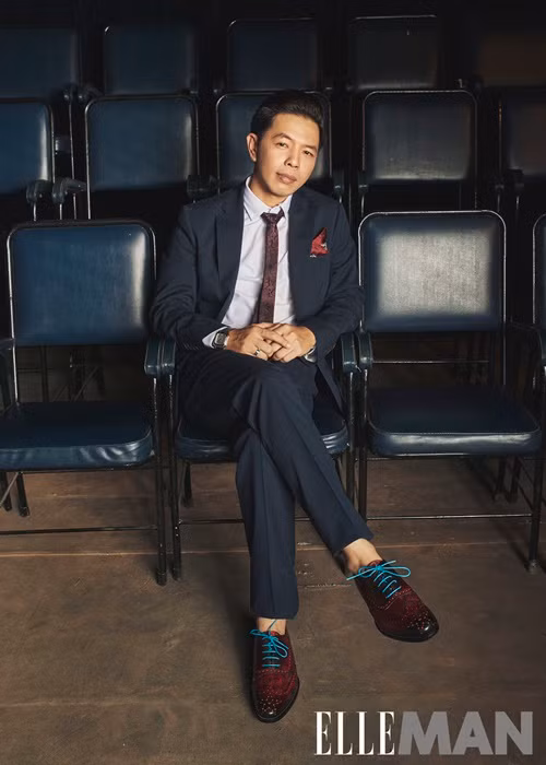 Thái Hòa giữ mối quan hệ bạn bè với Cát Phượng. Nam diễn viên từng gửi lời cảm ơn vợ cũ vì chăm sóc tốt cho con trai chung. Ảnh: Elleman