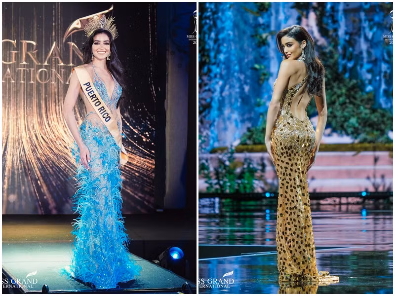 Ngoài Thùy Tiên, đại diện Puerto Rico - Vivianie Diaz-Arroyo cũng là ứng cử viên nặng ký cho vương miện Hoa hậu Hòa bình Quốc tế 2021. Vivianie sở hữu vẻ đẹp nóng bỏng phù hợp với tiêu chí của cuộc thi. Trước khi thi quốc tế, cô lọt top 10 Hoa hậu Hoàn vũ Puerto Rico năm 2019. Ngoài nhan sắc, Vivianie được chú ý còn bởi có thể nói thông thạo tiếng Anh, Tây Ban Nha và ngôn ngữ ký hiệu.