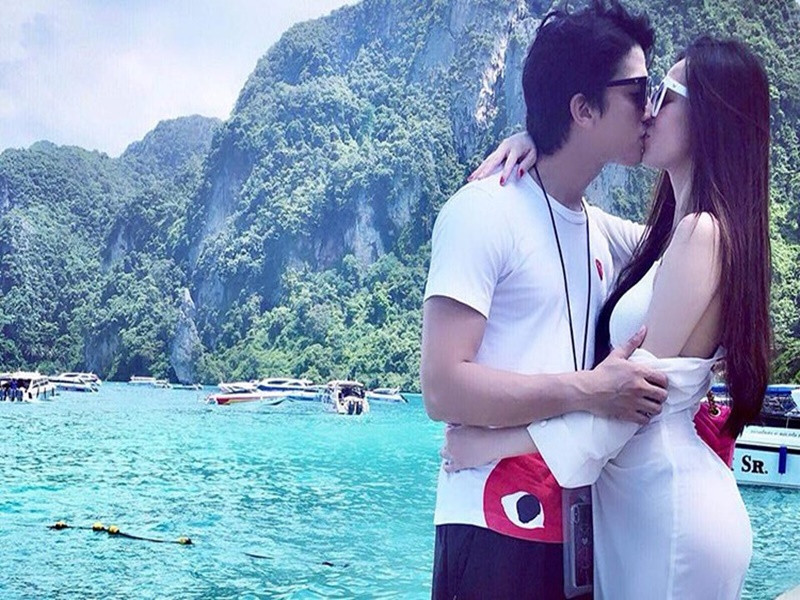 Ngày còn hẹn hò, Tiến Vũ và Khánh My thường xuyên đi du lịch. Ảnh: FBNV