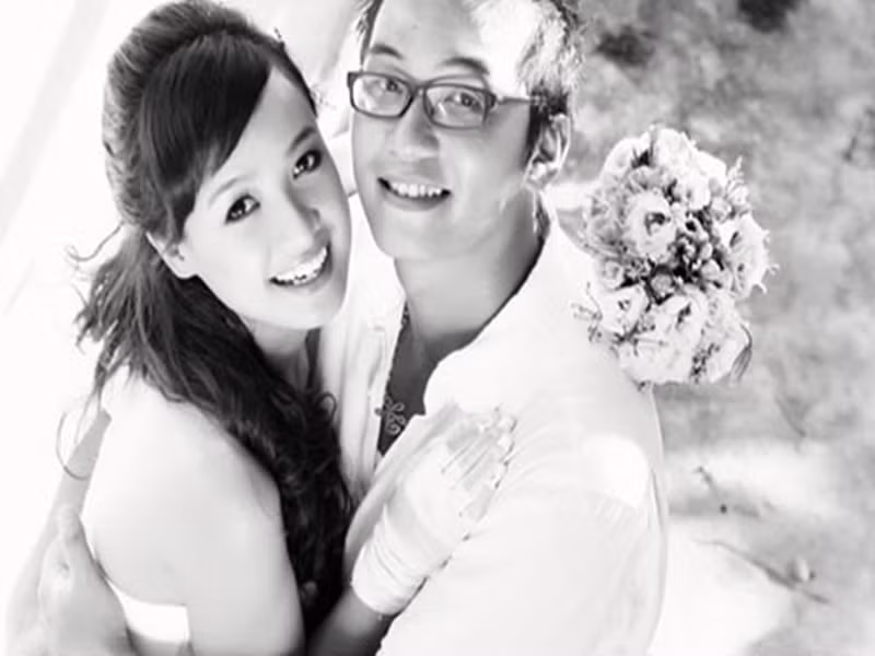 Chồng cũ của Lê Bê La là phó đạo diễn Hải Thanh. Anh và Lê Bê La kết hôn năm 2012 sau khi cả hai hợp tác trong phim “Cổng mặt trời”. Ảnh: Khám phá