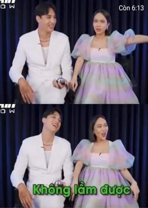 Mặc dù mặc đồ rộng nhưng Diệu Nhi vẫn không giấu được chiếc bụng bầu đã quá to. Ảnh: Người lao động