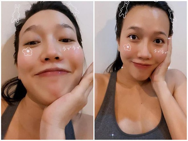 Diệu Nhi khoe hình ảnh tập thể dục. Dường như cô muốn nhanh chóng lấy lại vóc dáng sau sinh. Ảnh: Sức khỏe và đời sống