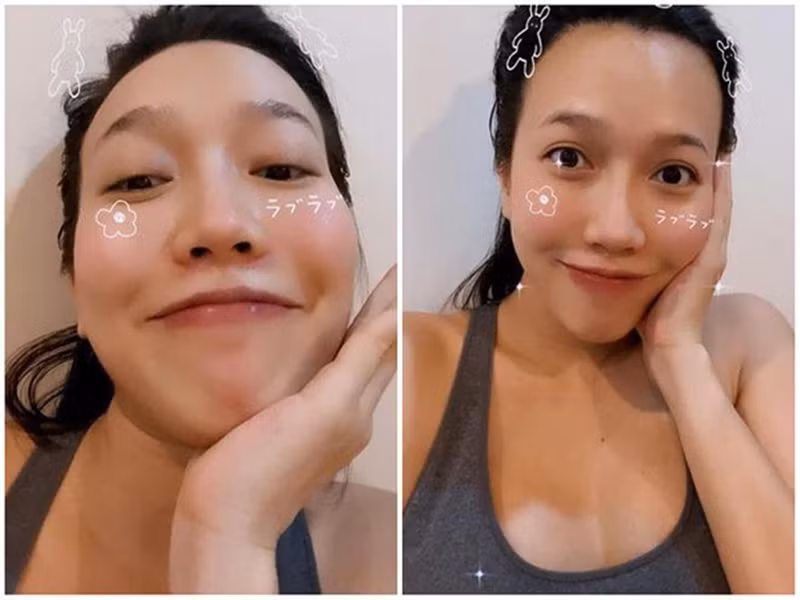 Diệu Nhi khoe hình ảnh tập thể dục. Dường như cô muốn nhanh chóng lấy lại vóc dáng sau sinh. Ảnh: Sức khỏe và đời sống