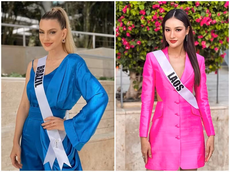 Các đối thủ của Kim Duyên mỗi người một phong cách ở phần thi phỏng vấn kín. Ảnh: Missosology