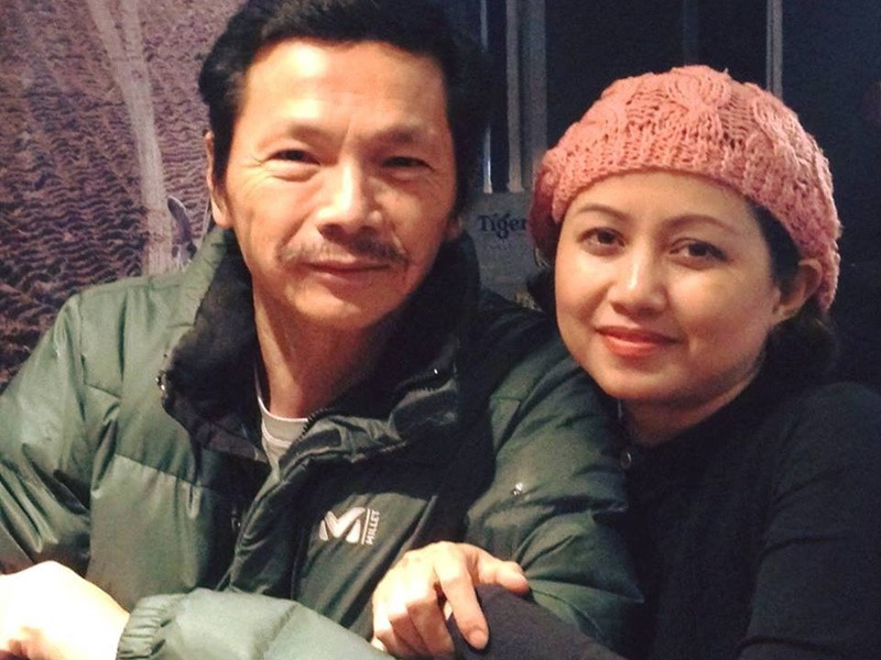 Chị Minh Hiếu - vợ nghệ sĩ Trung Anh tương tác khá thường xuyên với chồng trên mạng xã hội. Ảnh: Vietnamnet