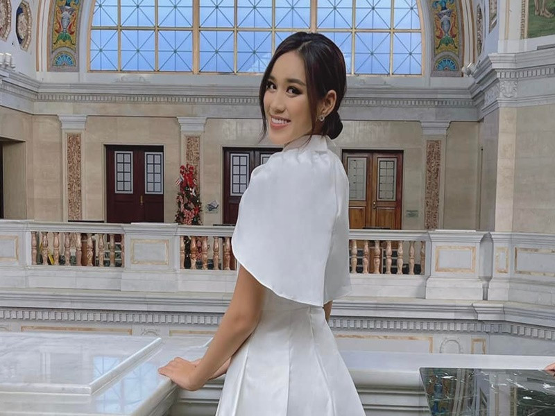 Mới đây, Đỗ Thị Hà có tên trong 16 thí sinh bước vào vòng 2 phần thi đối đầu Head to Head Challenge tại cuộc thi Miss World 2021 - Hoa hậu Thế giới 2021. Ảnh: FB Đỗ Thị Hà