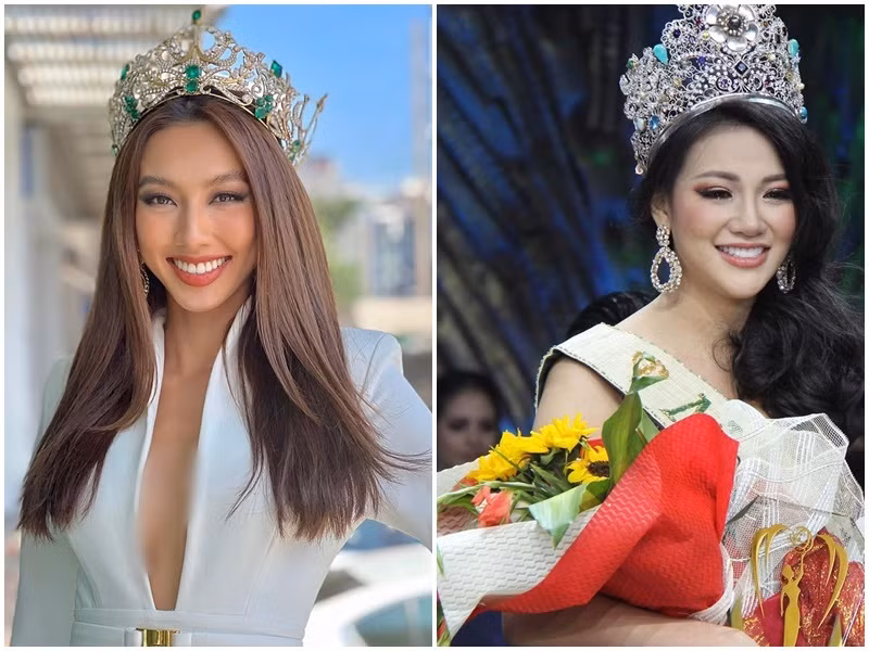 Dang quang nhan sac quoc te giong Thuy Tien, Phuong Khanh gio ra sao?